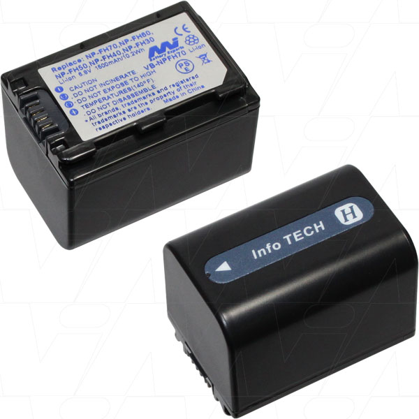 MI Battery Experts VB-NPFH70-BP1